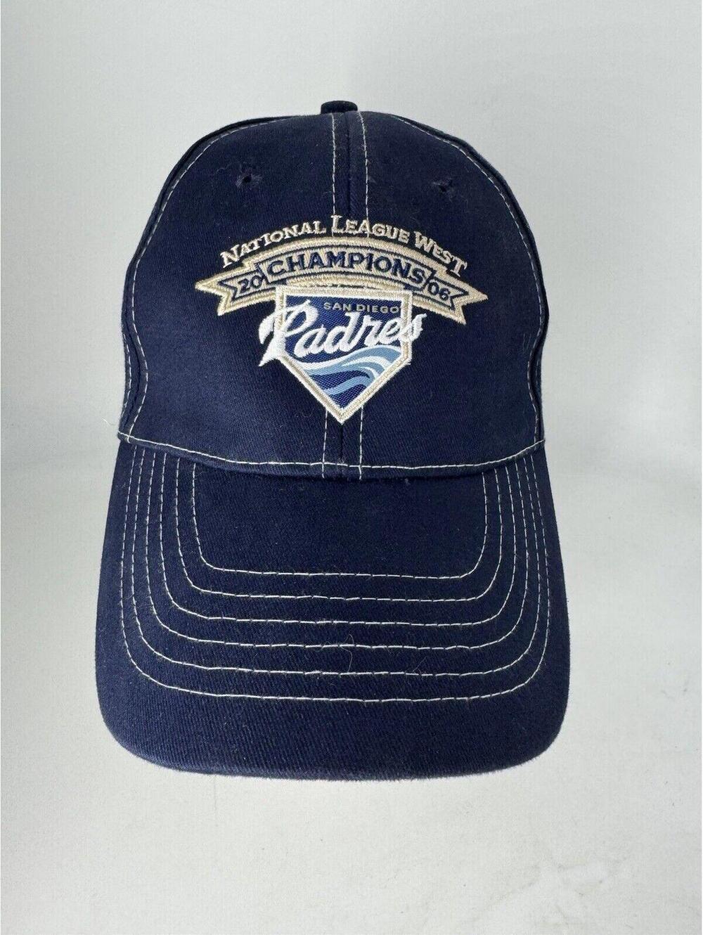 San Diego Padres Hat 2006 National League West Champions Navy Blue One Size New
